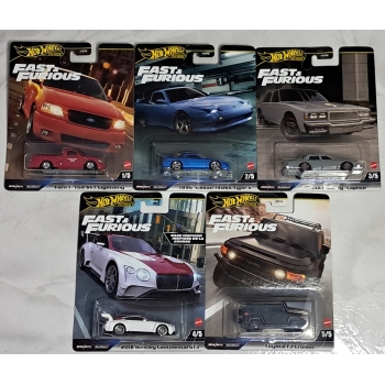 Hot Wheels 1:64 Zestaw Fast Furious Premium 2024 Mix 4 - 5 szt